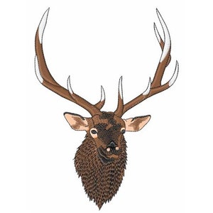 Elk Head - Machine Embroidery Design