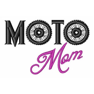 Moto Mom - Machine Embroidery Design