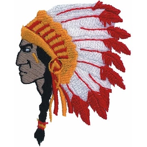 Indian Chief - Machine Embroidery Design