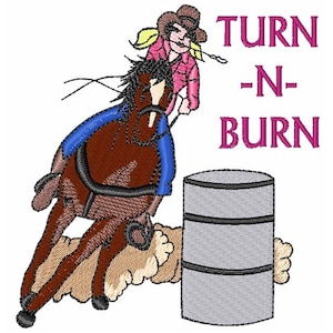 Turn N Burn - Machine Embroidery Design