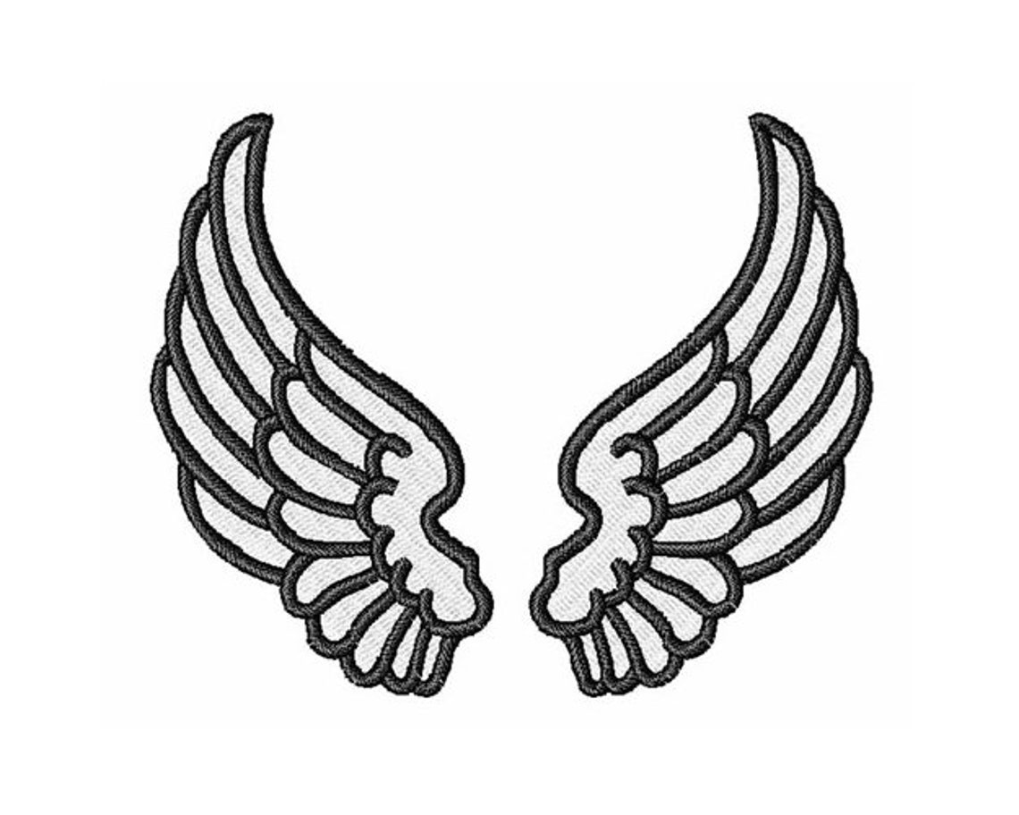 Angel Wings - Machine Embroidery Design - Etsy