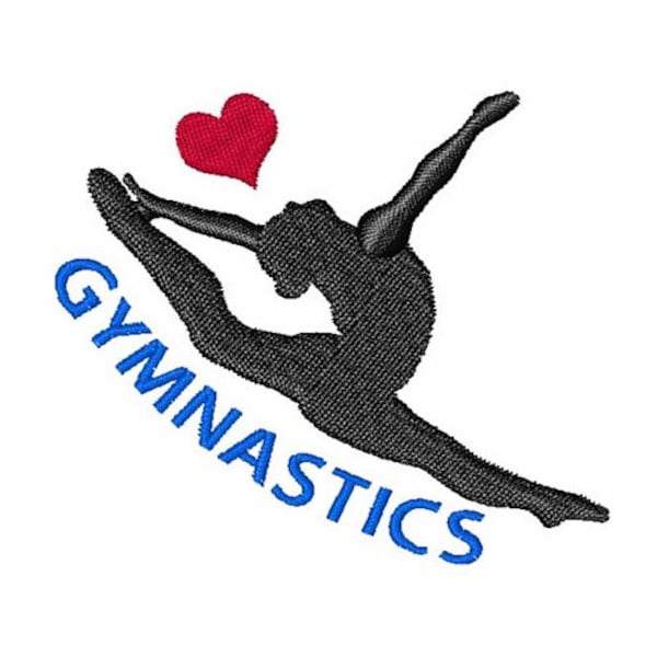 Love Gymnastics - Machine Embroidery Design