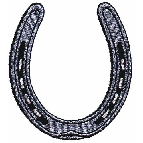 Horseshoe Machine Embroidery Design Etsy