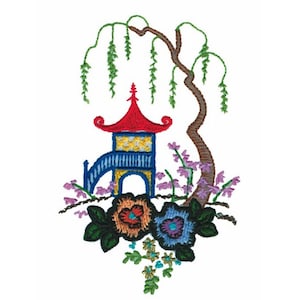 Asian Motif - Machine Embroidery Design