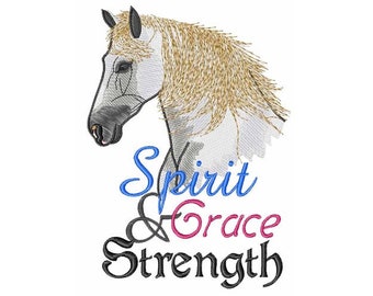 Spirit Grace And Strength - Machine Embroidery Design