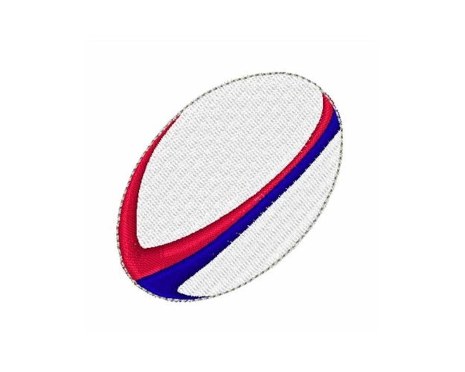 Rugby Ball Machine Embroidery Design Etsy