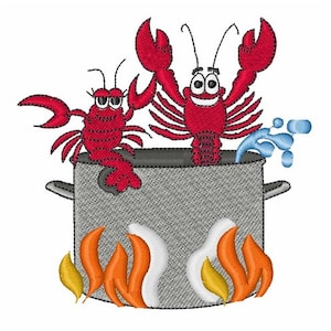 Crawfish Boil - Machine Embroidery Design
