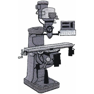 Lathe & Drill Press - Machine Embroidery Design