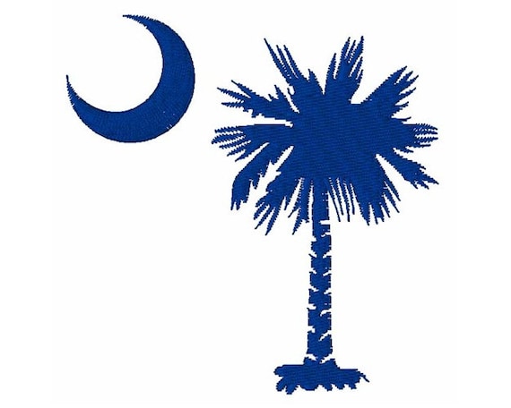 Palmetto Tree Machine Embroidery Design - Etsy
