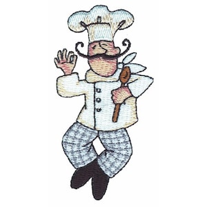 Chef With A Spoon - Machine Embroidery Design