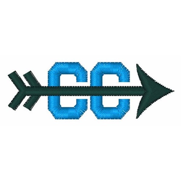 Cross Country Symbol - Machine Embroidery Design