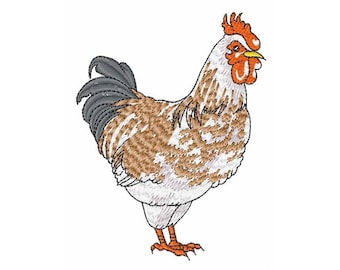 Chicken Rooster - Machine Embroidery Design