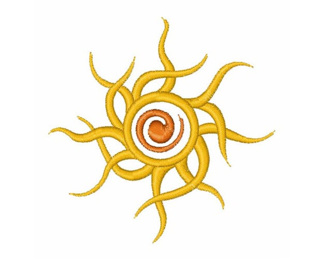 Tribal Sun Machine Embroidery Design - Etsy Australia