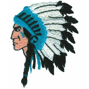 Indian Chief - Machine Embroidery Design