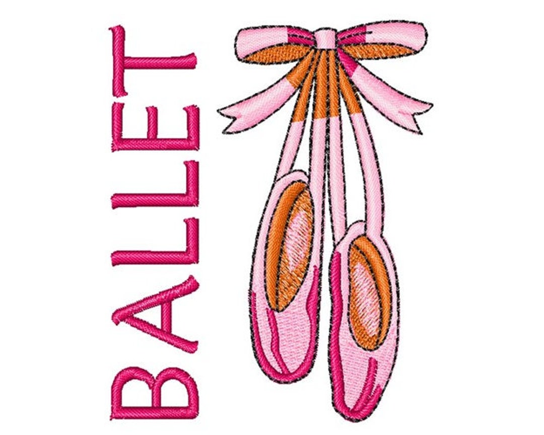 Ballet Machine Embroidery Design Etsy