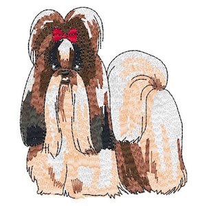Shih Tzu Dog - Machine Embroidery Design