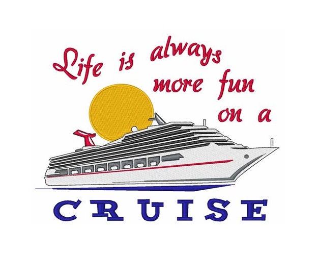 More Fun On A Crusie - Machine Embroidery Design