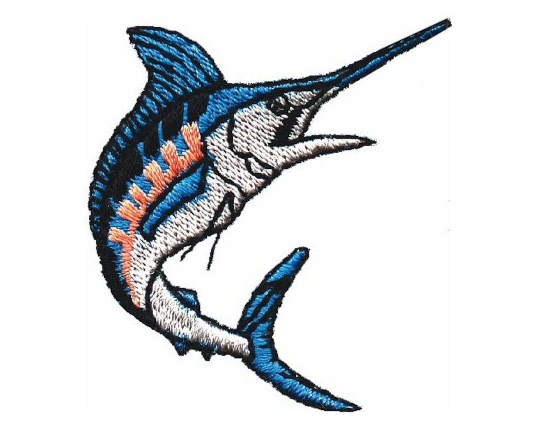 Marlin - Machine Embroidery Design - Etsy
