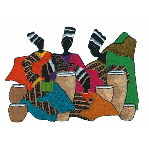 African Art - Machine Embroidery Design