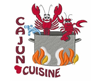 Cajun Cuisine - Machine Embroidery Design