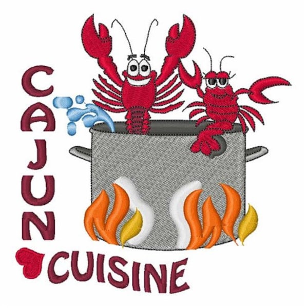 Cajun Cuisine - Machine Embroidery Design