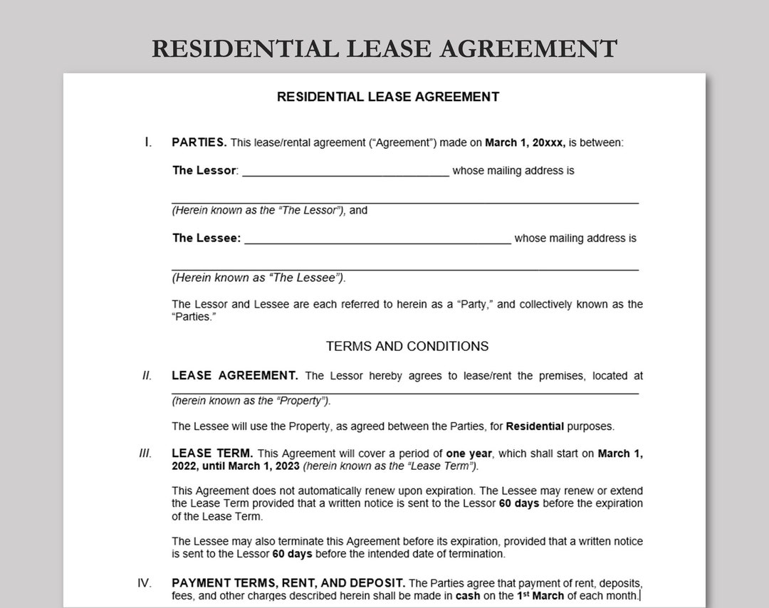 short-term-rental-agreement-template-editable-residential-lease-agreement-rental-agreement-house-rental-agreement-word-pdf-document-etsy