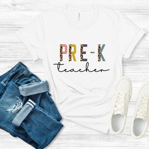 Pre-K Teacher Shirt - Pre Kinder Shirt - PreKinder Teacher Shirt - Pre K Teacher Gift - PreK Teacher Shirt - Preschool Teacher T-Shirt