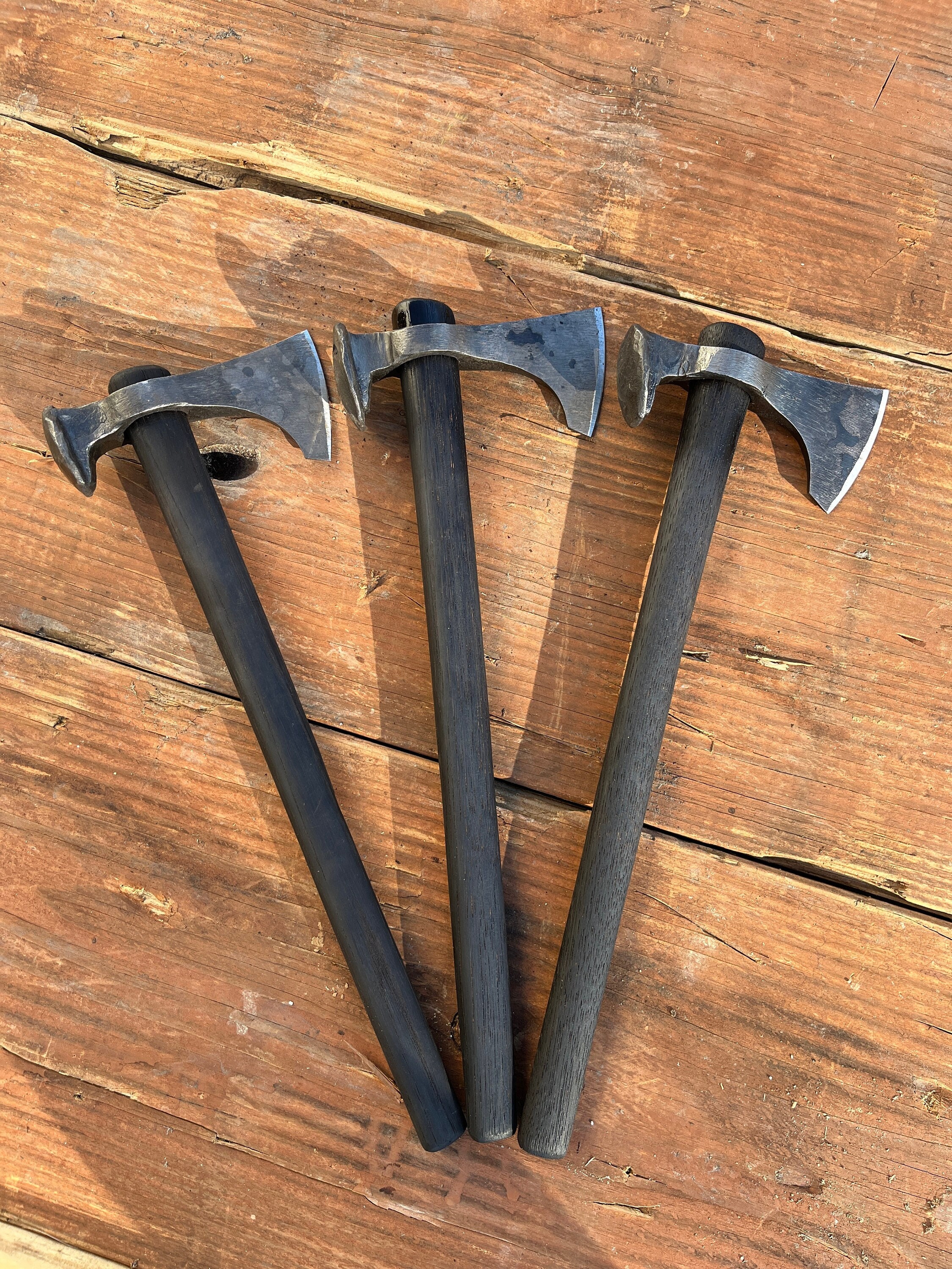 Hand Forged Railroad Spike Throwing Tomahawk