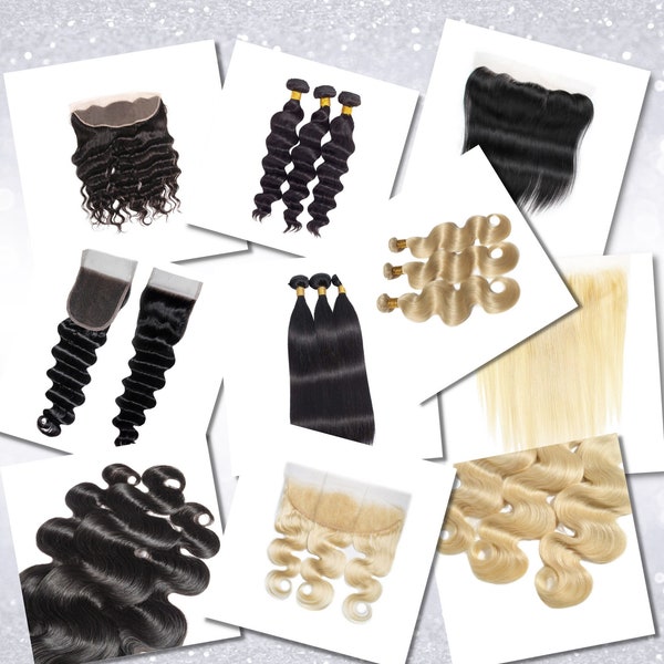 50 Hair Bundle Stock Photos Stock Images | Beauty | Hair Bundles | Body Wave | Loose Wave | Frontal | Closure | Small Business Stock Photos