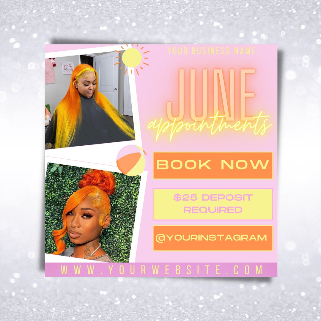 June Appointment Printable