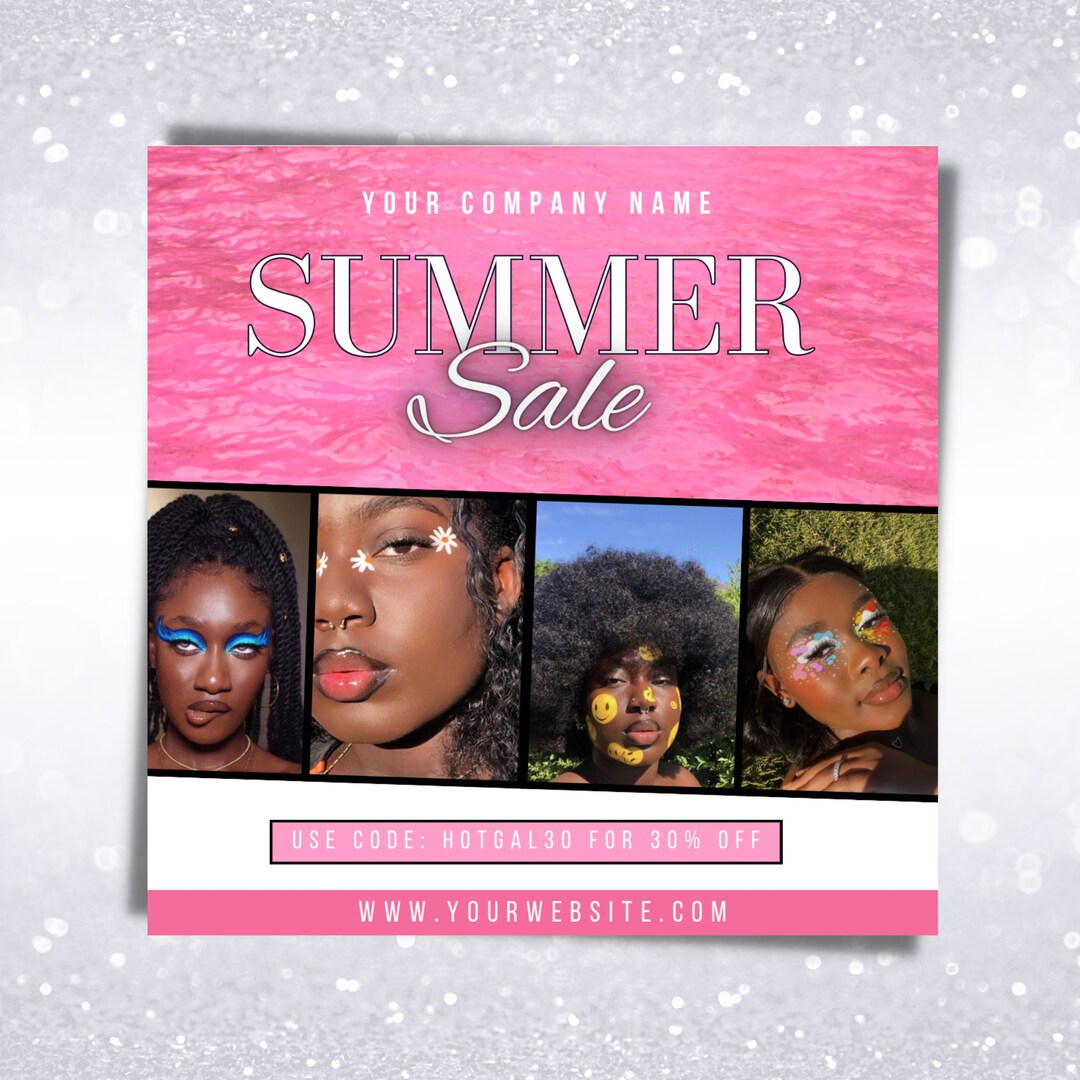 Summer Hair Sale Flyer Bestie Deal Flyer Wig Install Flyer Book Now
