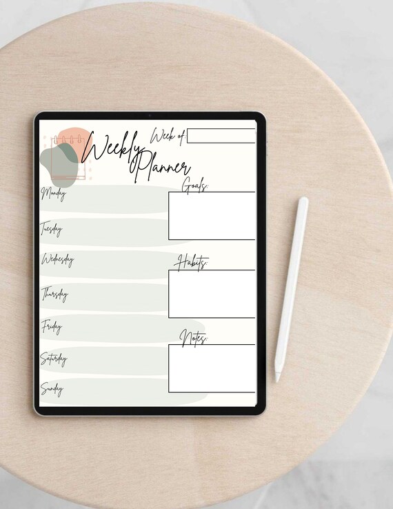 14 Page Printable Planner - Etsy