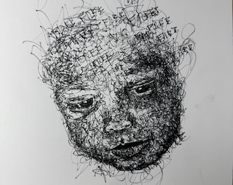 抽象動物顔 鉛筆・木炭画 動物画・木炭画デッサン、スケッチ制作動画集 | でなおしデッサン塾