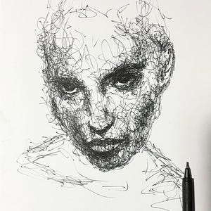 abstract art pen drawing (inspiration)