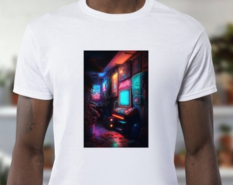 Retro Sci-Fi Arcade T-Shirt - Steampunk Vibes - Level Up Your Style Game!