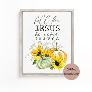 Fall Pumpkins Printable - Farmhouse Bible Verse Wall Art, Fall for ...