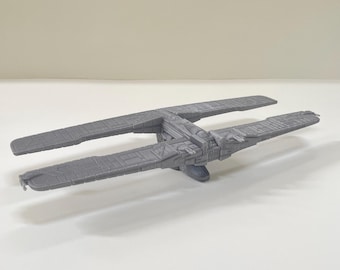 Trade Federation Landing Ship +10" - Star Wars Heavy Transport Starship, Landing Craft, 3D Printed Vehicles