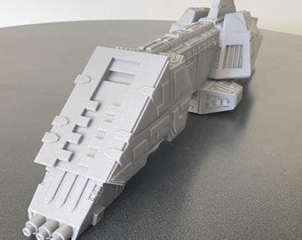 Interceptor IV Class Frigate +13" Lightly Armored Starfighter Support Vessel Star Wars Armada 3D Printed Vehicles