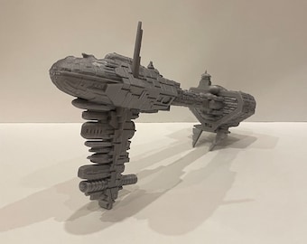 Nebulon-B Frigate +13" - Star Wars Space Cruiser, 3D Printed Vehicles