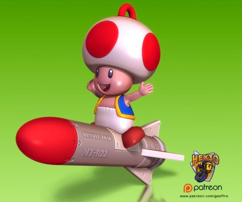 Mistletoe missile Toad - Etsy