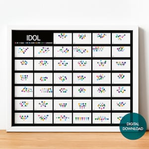 Stampa dinamica &quot;IDOL&quot; dei BTS con danza / Perfetta per l&#39;arredamento ARMY / Download digitale istantaneo