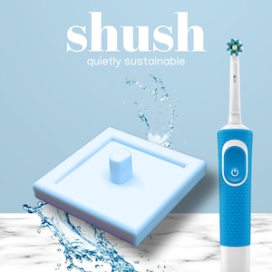 Electric Toothbrush Stand For Major Brand with Square Drip Tray (Baby Blue, Single)