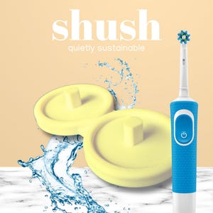 Electric Toothbrush Stand For Major Brand with Circle Drip Tray (Baby Yellow, Double)