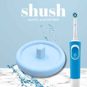 Electric Toothbrush Stand For Major Brand with Circle Drip Tray (Baby Blue, Single)
