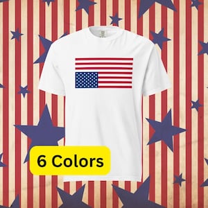 Distressed American Flag T-shirt - Comfort Colors - Save America