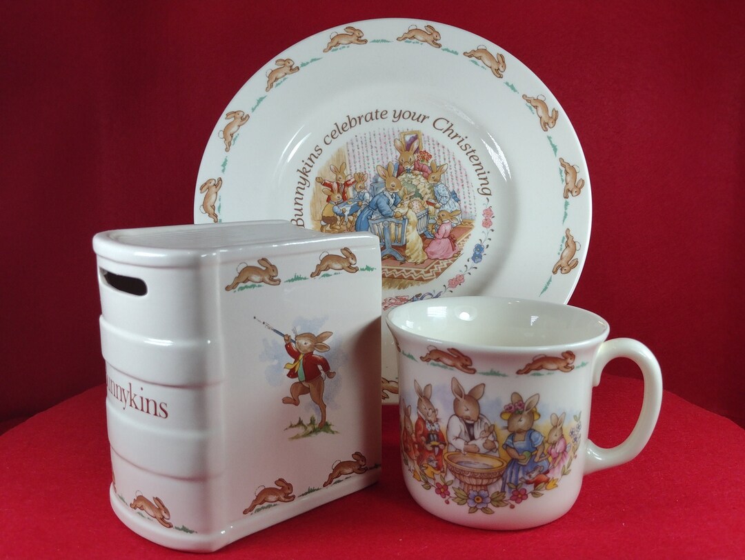 Royal Doulton Bunnykins Christening Set Etsy