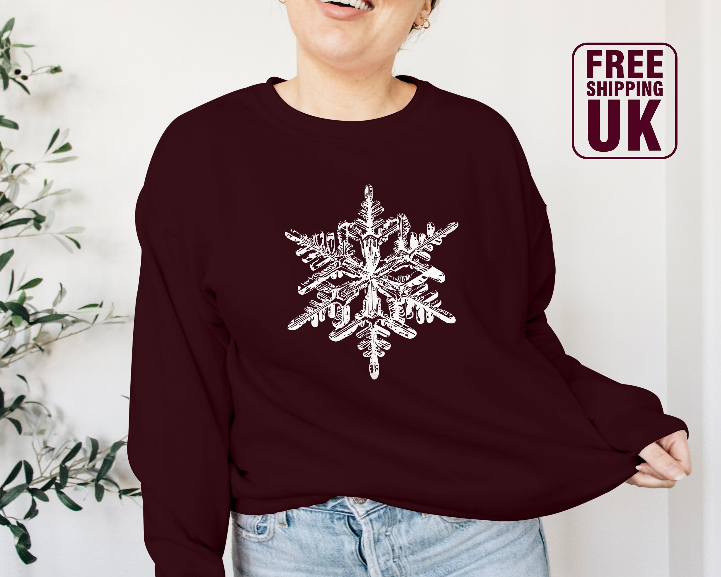Snowflake Sweater - Etsy UK