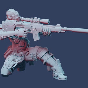 Assassin Sniper Black Phoenix Infiltrator Lone Operative Agent Imperial 3D miniature