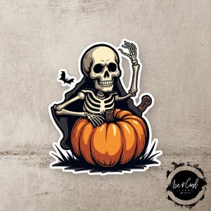 Szkielet, Dynia, Nietoperz, Halloween, Straszna Naklejka - Darmowa Wysyłka przy zamówieniach hurtowych! Wysyłka w Jeden Dzień!