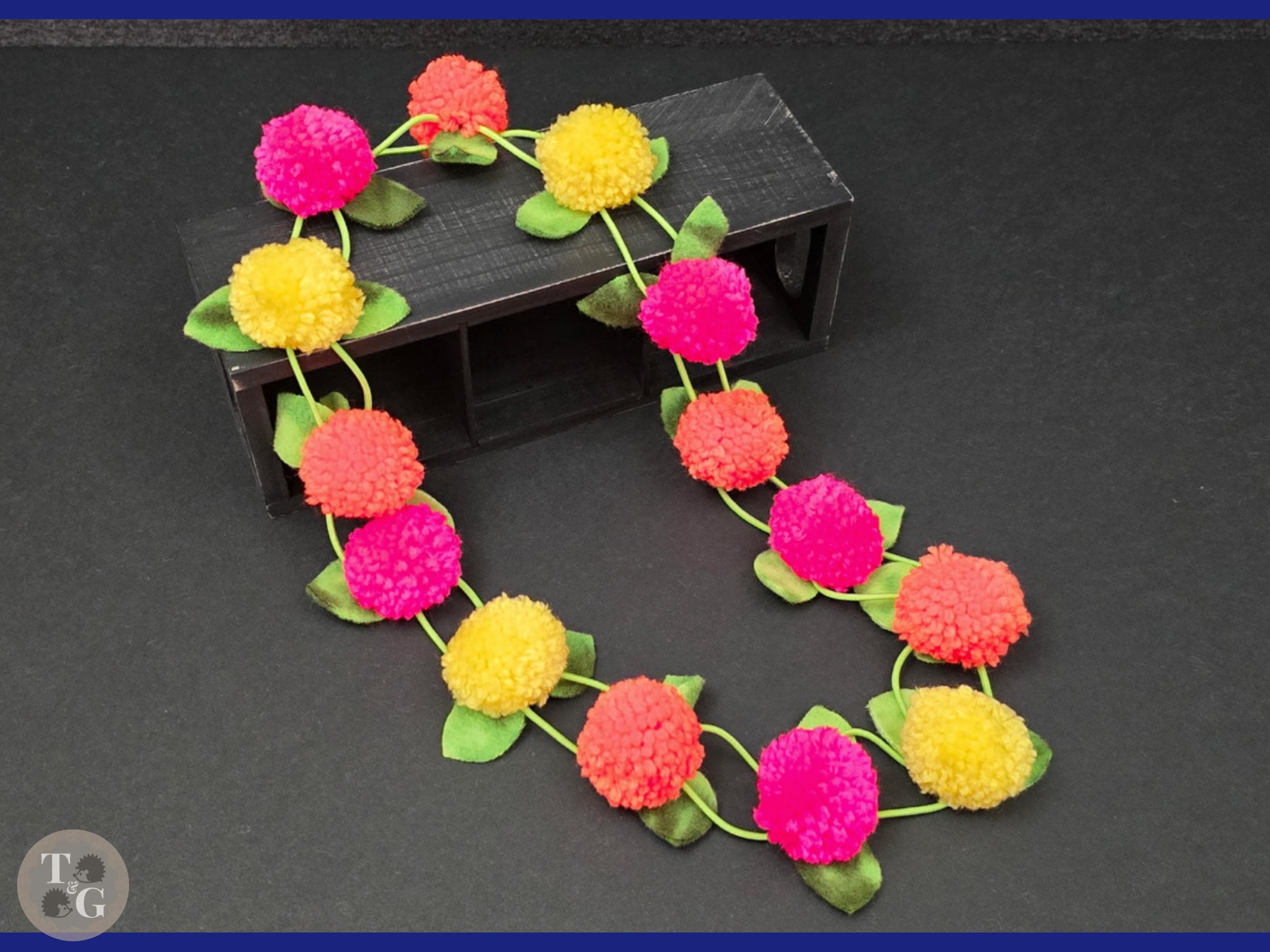 Pom Pom Flower Lei Necklace